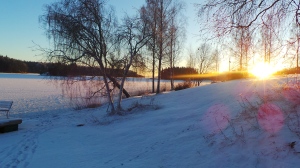 Karkku's frozen Lake