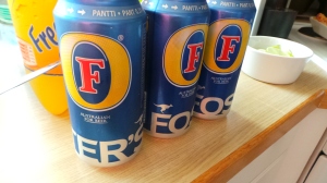 Of course Timo and the rest of the men drank Fosters. He thinks that it's the second best thing from Australia, me being the first of course! ;)