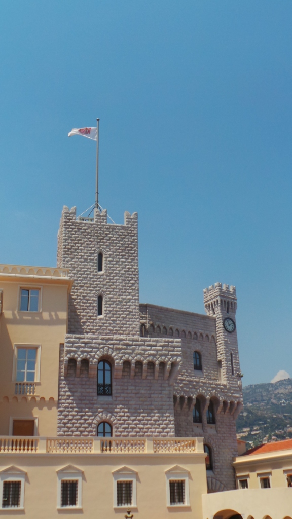 Monaco - The flag was up at the palace/home of the prince(?) and that meant that he was in Monaco