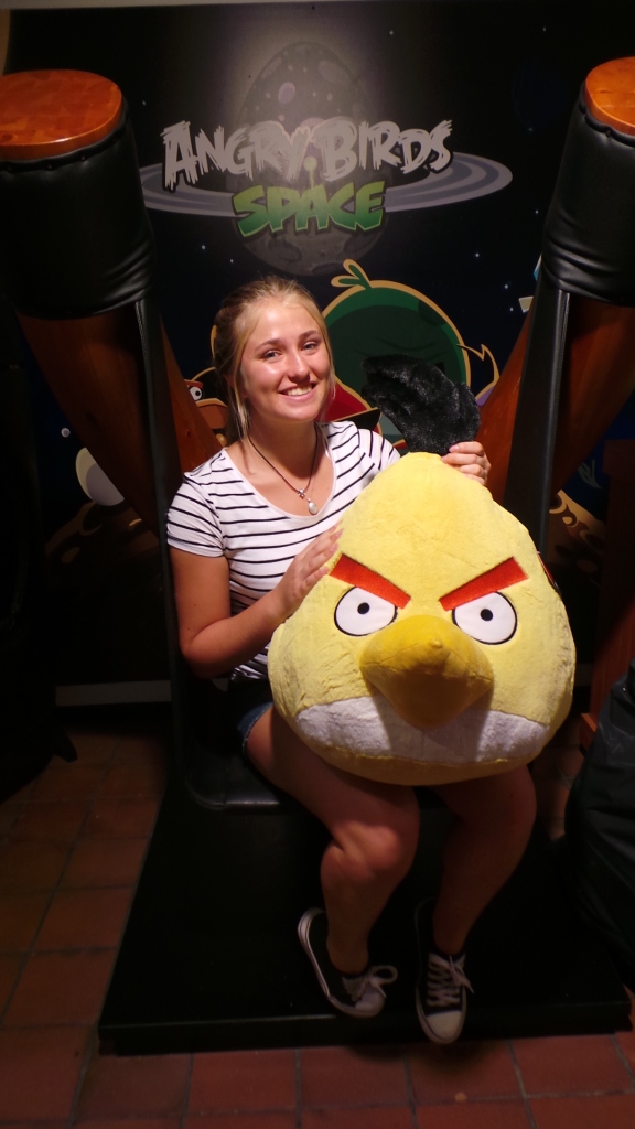 Fun fact: Angry Birds was invented by a Fin! - At Linnanmäki, themepark in Helsinki.